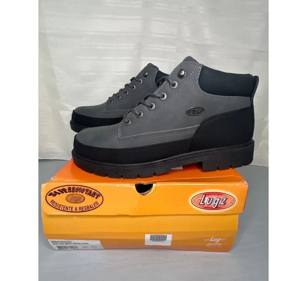 Lugz Drifter Weatherguard Chukka Boot Mens Charcoal/Black Size 10.5D